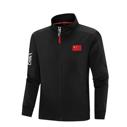 YiSiDa Spring and Autumn Sports Jacket for Men and Women Athletes Breathable Quick-Dry Zipper Long Sleeve Training Wear Minimum order: 1000 pieces