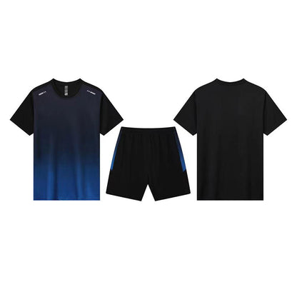 YiSiDa Summer Short Sleeve Sportswear Set for Fitness Training Running Basketball Minimum order: 1000 pieces