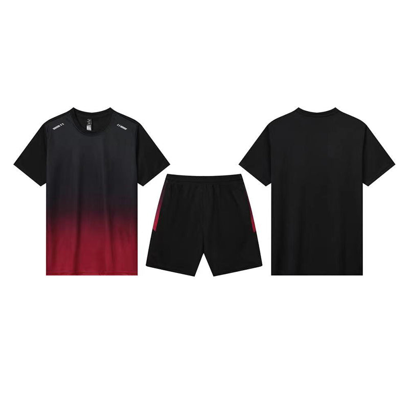 YiSiDa Summer Short Sleeve Sportswear Set for Fitness Training Running Basketball Price for 1000 Pieces