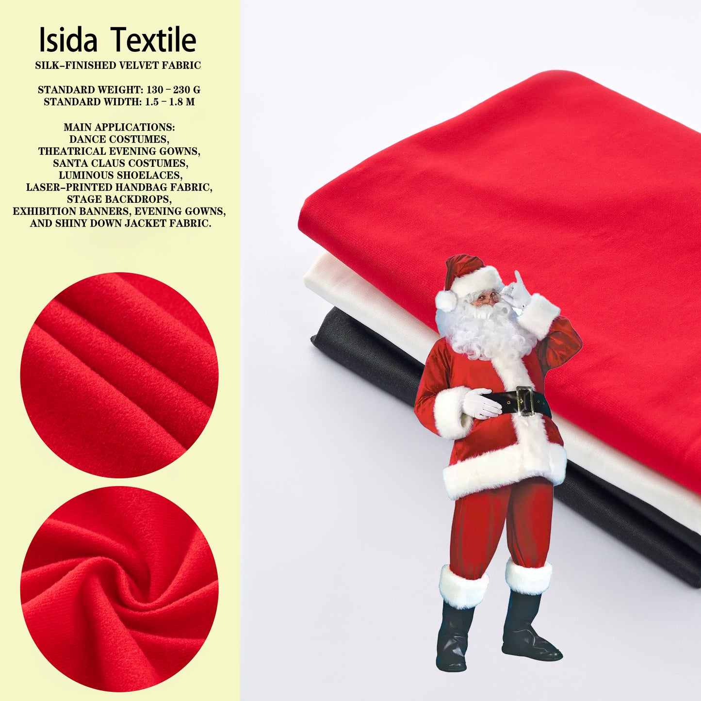 YiSiDa One-piece Fleece Warm mercerized fabric Minimum order: 500kg per single color